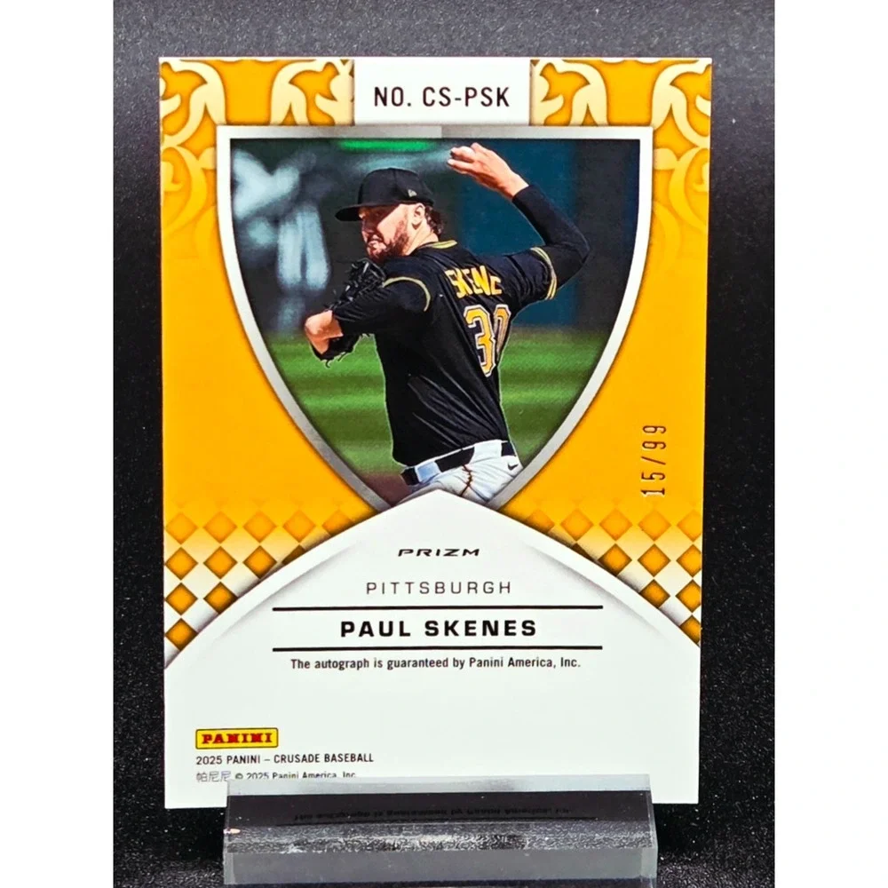 Paul Skenes Auto 15/99 Crusade Signatures Pittsburgh Pirates Star Autograph